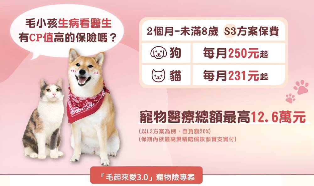 圖片來源:富邦寵物保險資訊頁 圖片來源:富邦寵物保險資訊頁